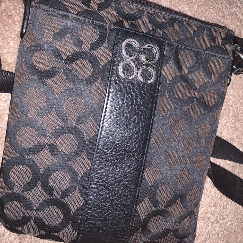 #coach#purse#black+brown